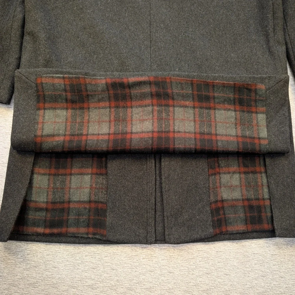 FR Tripler & Co Classic Charcoal Wool Blend Water Repellent Overcoat 42L